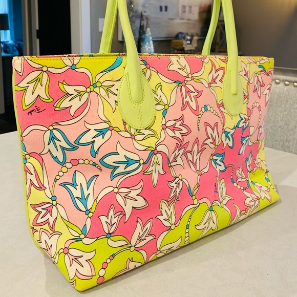 Emilio Pucci Handbags - EMILIO PUCCI Large Shoulder Tote Bag